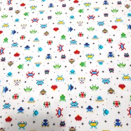 Northcott Gaming Zone BTY Northcott Vintage Video Game Characters on White