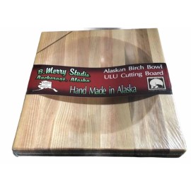 Handmade Made in Alaska Birch Wood Chopping board Corner slot