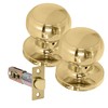 XFORT Bello Passage Knob Set Polished Brass, Door Knob for