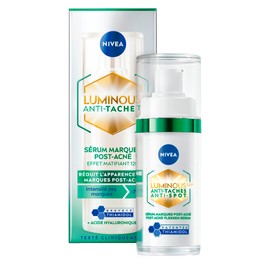 NIVEA Luminous 630 - Post-Acne Face Serum - Reduces the Appearance of Markings - Mattifying Effect 12H - Uniform Complexion - Patented Thiamidol & Hyaluronic Acid - Oily to