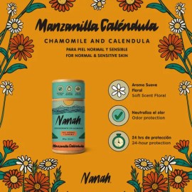 Nanah Desodorante Natural De Manzanilla Caléndula En Barra                                                                                            