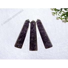 Amethyst Crystal Orgonite Towers ~ Natural Healing Crystal Point Obelisk for Reiki Healing and Crystal Grid (2" to 3" Inch, Pack of 1)