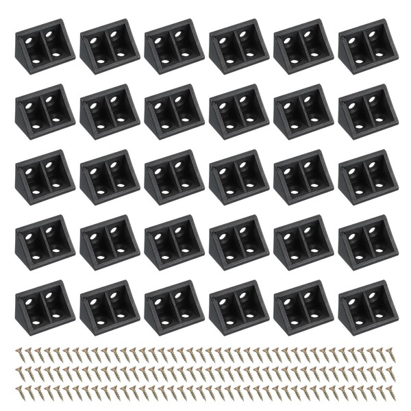 PATIKIL Plastic Corner Brackets, 19 x 19 x 33 mm,