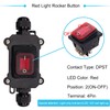 Hmknana IP67 Waterproof Inline Cord Switch 12V DC 20A DPST