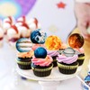 Blumomon Pack of 45 Galactic Planet Cupcake Toppers, Edible Astronomy
