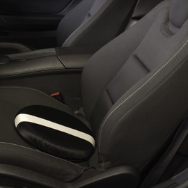 HealthSmart 360 Degree Swivel Seat Cushion, Chair Assist for Elderly, Swivel Seat Cushion for Car, Twisting Disc, Black with Tan Stripe, 15 Inches in Diameter