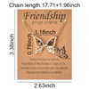 Matching Butterfly Necklace for Best Friends BFF Birthday Gifts for