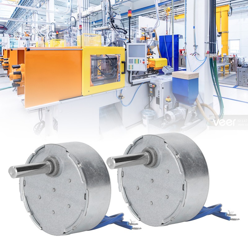2 Pcs AC Synchronous Motor 50TYC 5 to 6 RPM