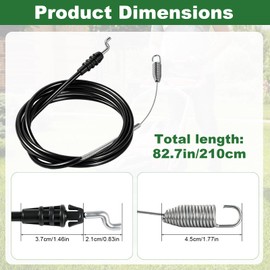 Scodras 140-3947 Front-Wheel Drive Towing Cable for 22-inch Toro Recycler self-Collecting mowers Including Models 21442 21445 21447 and 21770