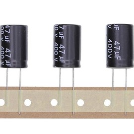 400 V 47UF Plug-In Aluminium Electrolytic Capacitor 16 x 25 16 x 25 mm Pack of 10