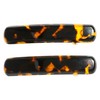 France Luxe Mini Rectangle Barrette Pair, Vesuvio