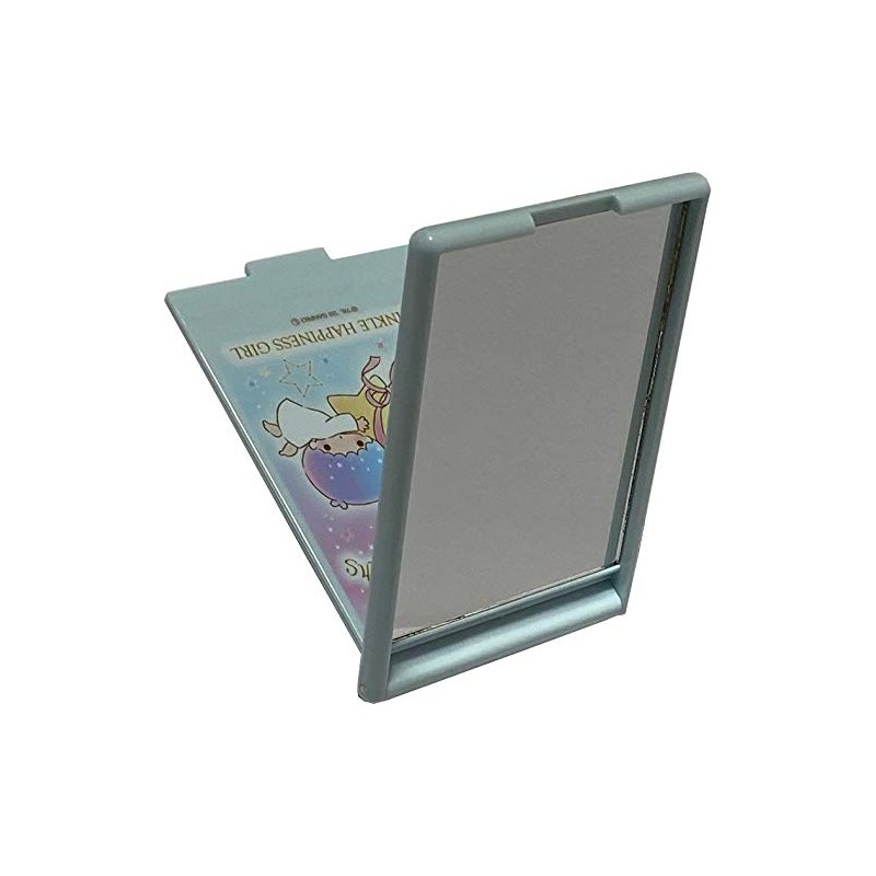 Friend Sanrio リトルツインスター スクエアハンドヘルドスタンド ミラー スキンビューティー&パーソナルケアツール (ハピネス)