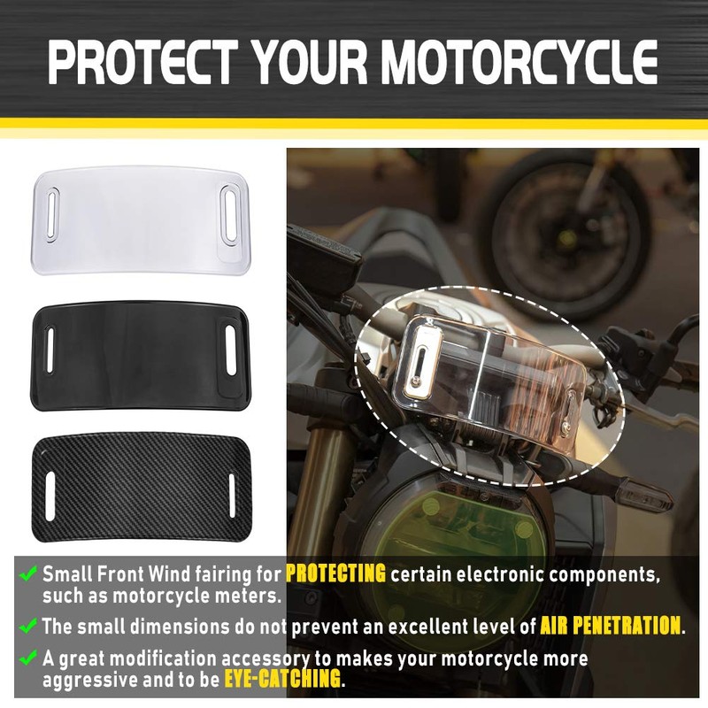 Lorababer Windshields Wind Deflector Motorcycle Windshield WindScreen Front Screen Compatible
