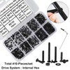 FandWay 410Pcs M2 Hex Socket Countersunk Machine Screws, 10.9 Grade
