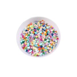 2.5mm Mixed Colors Square Sequins Flat Loose Sequins PVC Glitter Paillettes for DIY Crafting Nail Art Decoration, 20g/0.7oz