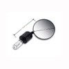 ANCLLO 7/8 inch Round Adjustable Motorcycle Rearview, Round Handlebar Bar