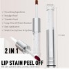 Wugbc Orange Lip Stain Peel Off & Lip Gloss Combo