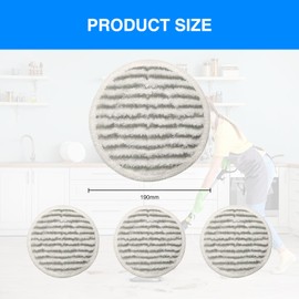 Bettinay 4PCS Replacement Pads for Shark S6002UK S7201UK Steam Mop, Scrub Mop Pads for All Sealed Hard Floors