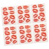 FOMIYES Real Lips Pattern Temporary 6pcs Waterproof Skin Safe Temporary