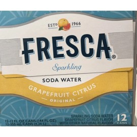 Fresca Grapefruit Citrus Original Sparkling Soda 12 pack