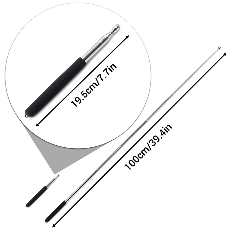 2 Pcs Telescopic Teachers Pointer, Extendable Pointer Stick, Mini Hand