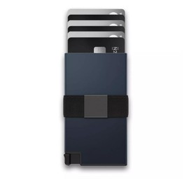 Generisch Slim Aluminium Credit Card Case with RIFD Protection, for Men and Women, Holds up to 17 Cards (Blue), blue, Minimalist