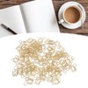 100pcs Shaped Paper Clips Prevent Slip Cute Decorative Metal Small