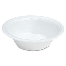 Dart 12BWWQR Quiet Classic 12 oz. Laminated Foam Bowls - White (125/Pack)