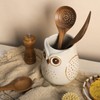 SOCOSY Owl Ceramic Kitchen Utensil Holder For Countertop, Cooking Utensil