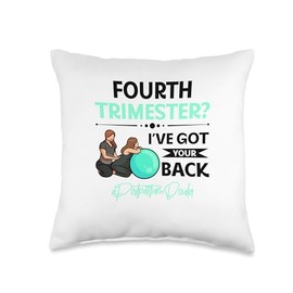 Postpartum Doula Gifts For Doulas Postpartum Doula Child Birth Midwife Throw Pillow, 16x16, Multicolor