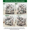 CRFATOP 2 Piece Club Chair Slipcover Stretch Barrel Chair Covers