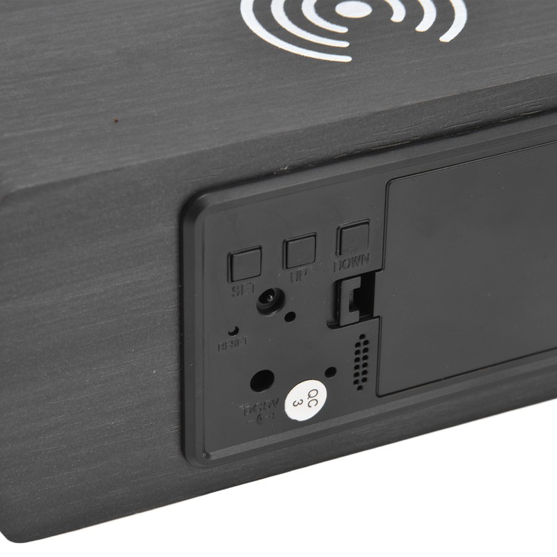 Digital Alarm Clock Wireless Charging Automatic Temperature Detection Safe Stable