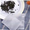 Mikinona 100 Empty Drawstring Tea Filter Bags 70x90mm Non-Woven for