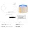 CHNMALITAI 12 V Under Cabinet COB LED Strips, 6 Rolls,