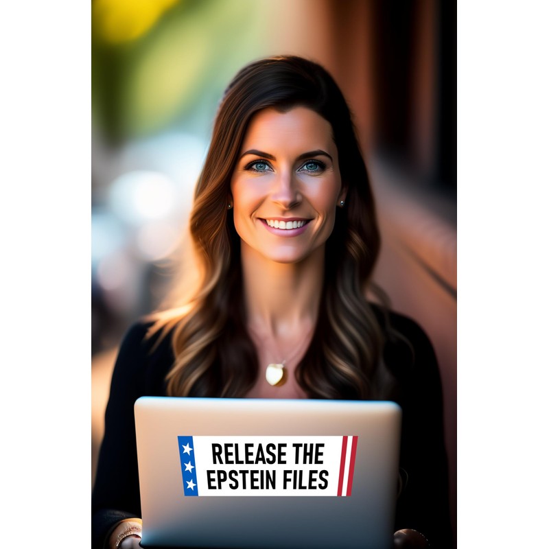 Release the Epstein Files Sticker 3x9" Stop the Elite Cover-Up