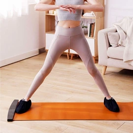 High-Intensity Lower Body Exercise Sliding Mat for Home Training Exercise Black (180X50) 2ea