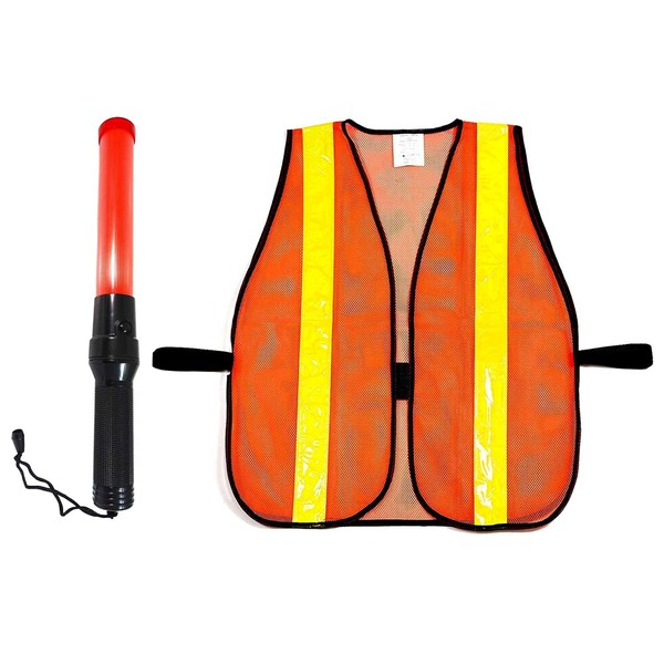 RK 16-Inch Signal Traffic Wand Baton LED Flashlight with 8011