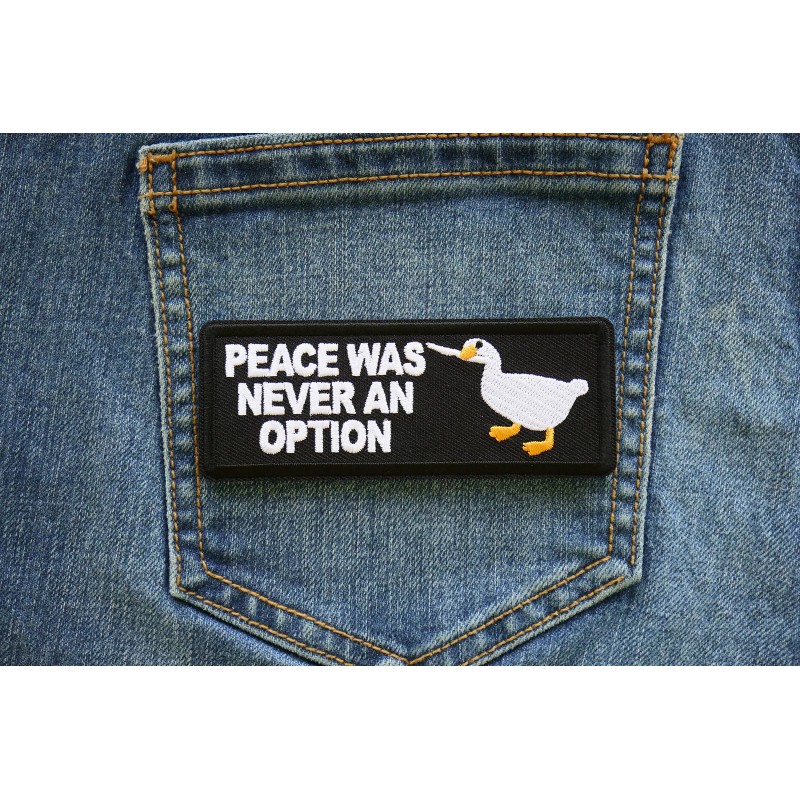 Ivamis Peace Was Never an Option Duck with Knife Iron