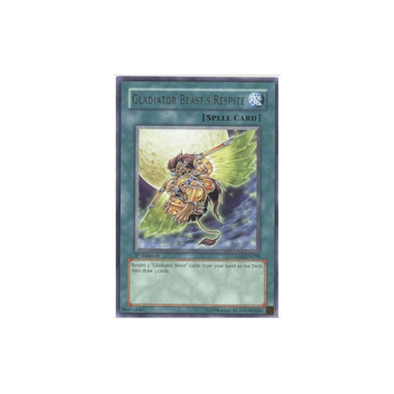 yugioh - Gladiator Beast's Respite GLAS-EN058 1st Edition Rare -