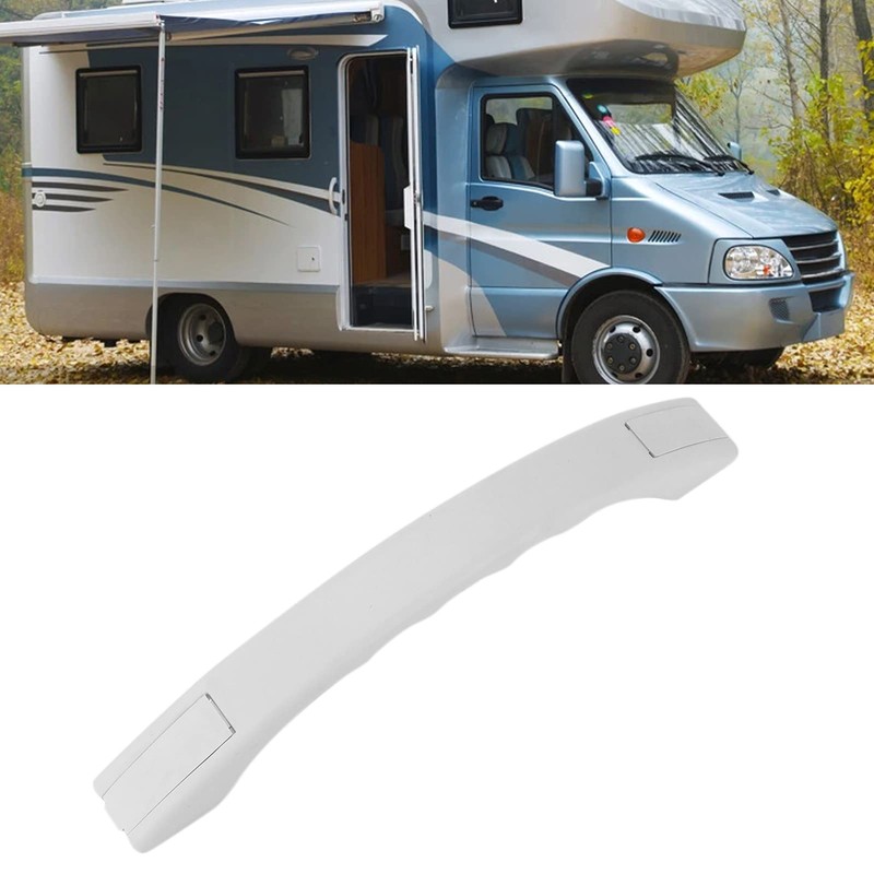 Trolley handle caravan 248 mm handle plastic with cover caps,