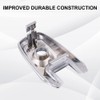 JDMON Front Driver Chrome Exterior Door Handle Lock Cylinder Cap