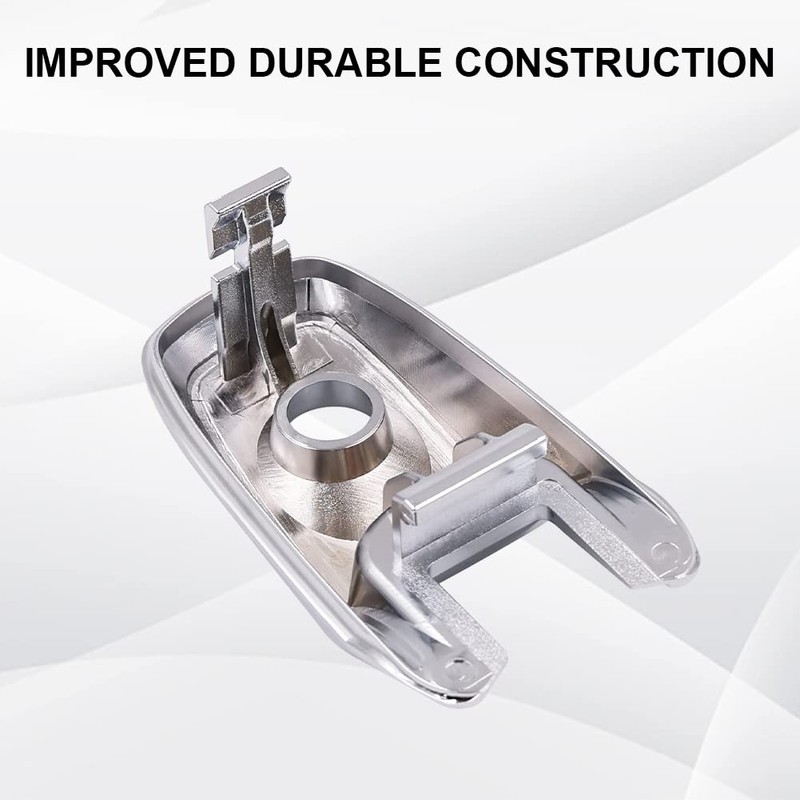 JDMON Front Driver Chrome Exterior Door Handle Lock Cylinder Cap