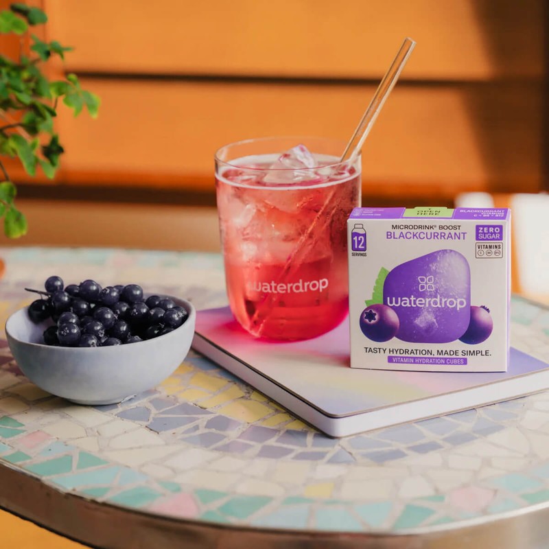waterdrop Microdrink Boost - Blackcurrant, 12 Servings