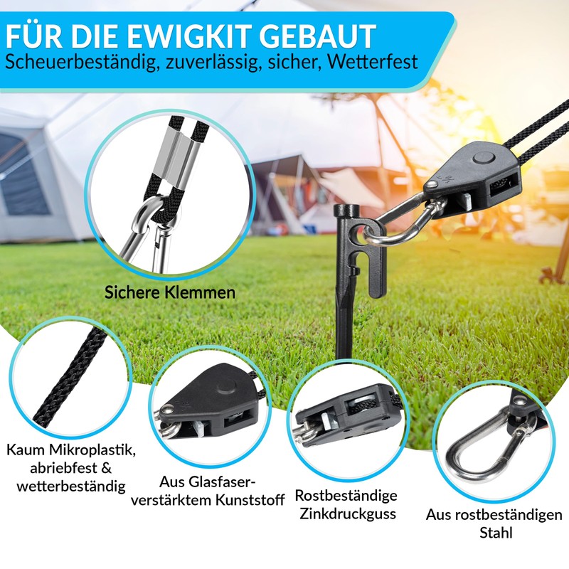 FENITEC Rope Ratchet 4 x Rope Ratchet Grow Accessories, Load