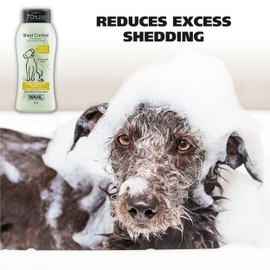 Wahl USA Shed Control Pet Shampoo for Dog Shedding & Dander – Lemongrass & Sage Scent - Contains Oatmeal, & Aloe for Healthy Coats & Moisturized Skin – 24 Oz - Model 820005A
