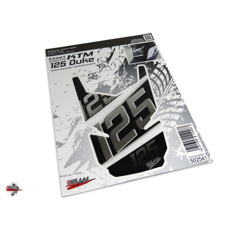 Tank Pad Silver Stripes Tank Protection Compatible with KTM 125