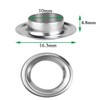 Eyelet Set with Tool Silver Diameter 10 mm Eyelet Pliers