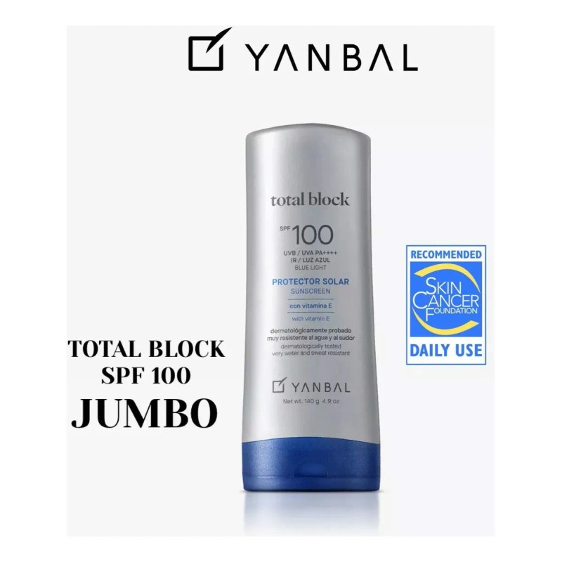 Total Block Protector Solar Fps 50 Uva Jumbo 140gr Yanbal