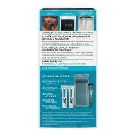 Just For Men Tinte Colorante en Gel para Barba y Bigote,Castaño Oscuro B45,Sin Amoníaco, Con Cepillo De Fácil Aplicación, Paquete de 3, 66ml