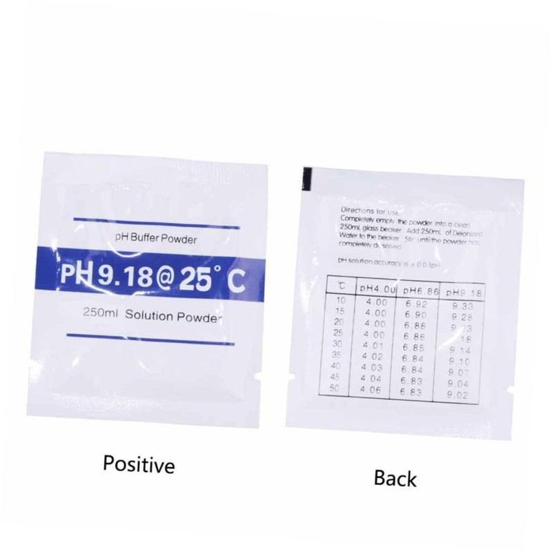 TEHAUX 2sets Ph Calibration Ph Buffer Powder Ph Meter Accessory